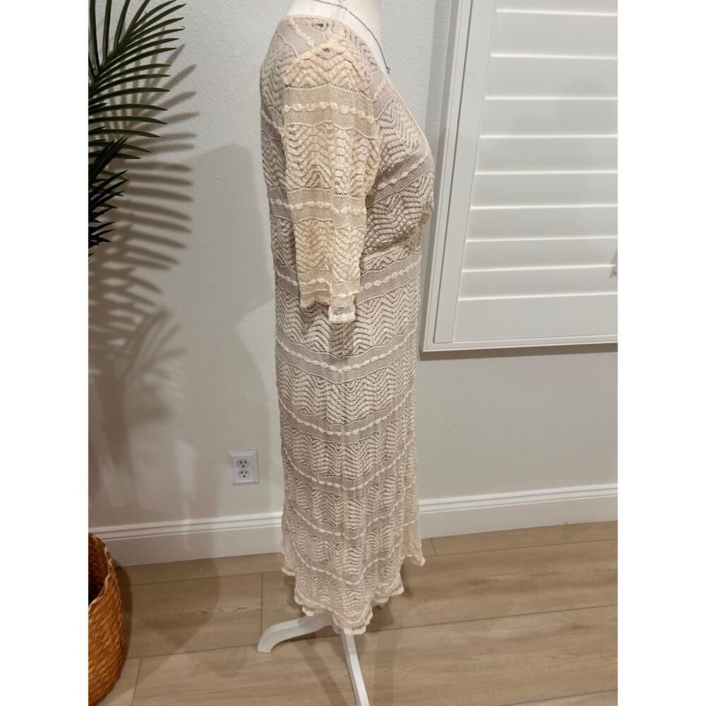 Rabbit Rabbit Rabbit Cream Lace Overlay Spring Dress Size 8 - Picture 4 of 5
